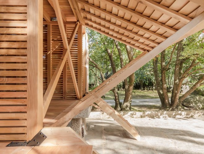 Tiago do Vale Arquitectos, Dovecote-Granary, green renovation, Portugal, rural architecture, wooden structure, treehouse