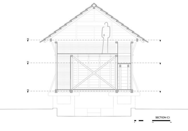 Tiago do Vale Arquitectos, Dovecote-Granary, green renovation, Portugal, rural architecture, wooden structure, treehouse
