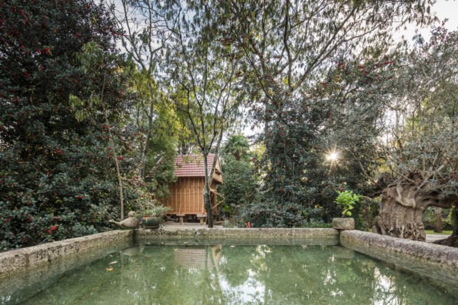 Tiago do Vale Arquitectos, Dovecote-Granary, green renovation, Portugal, rural architecture, wooden structure, treehouse