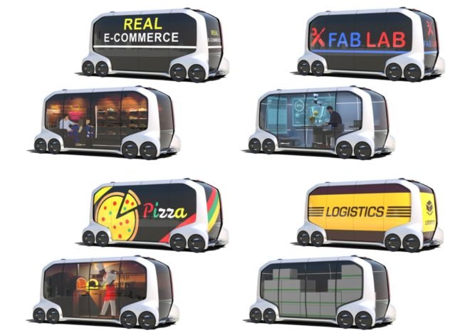 Toyota, Toyota e-Palette Concept, CES 2018, Consumer Electronics Show, green transportation, electric car, self-driving car, autonomous car