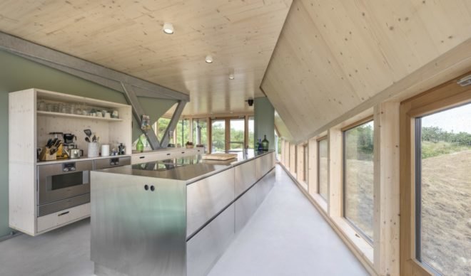 Het Kulkje Vlieland, Borren Staalenhoef Architecten BV bna, sand dune homes, prefab homes, low impact homes, sand dune constructions, prefabricated building materials, dutch prefab homes, dutch architecture, dutch architects, Vlieland island, Vlieland homes, natural light, home design, prefab home design