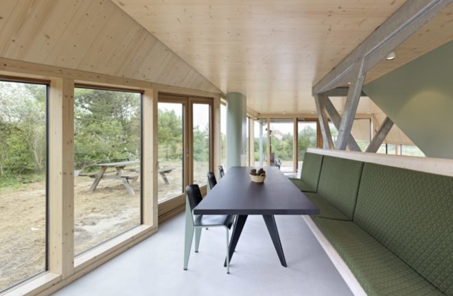 Het Kulkje Vlieland, Borren Staalenhoef Architecten BV bna, sand dune homes, prefab homes, low impact homes, sand dune constructions, prefabricated building materials, dutch prefab homes, dutch architecture, dutch architects, Vlieland island, Vlieland homes, natural light, home design, prefab home design