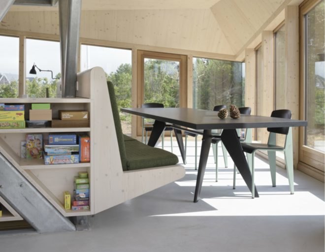 Het Kulkje Vlieland, Borren Staalenhoef Architecten BV bna, sand dune homes, prefab homes, low impact homes, sand dune constructions, prefabricated building materials, dutch prefab homes, dutch architecture, dutch architects, Vlieland island, Vlieland homes, natural light, home design, prefab home design
