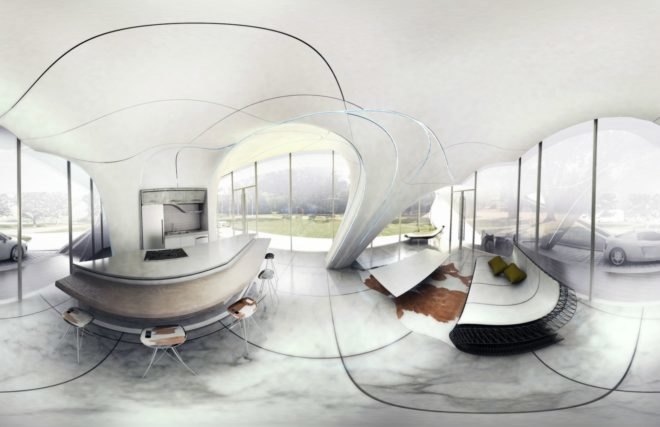 WATG Urban, 3D-printed home, 3d printed architecture, 3d freeform designs, 3d printed houses, 3d printed buildings, 3d printing, curve appeal, freeform home design challenge, 3d printing, futuristic architecture, net zero homes, worlds first freefrom 3d home, 3d printing technology, green design, sustainable design,