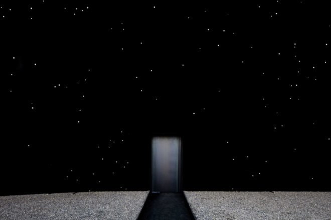 2018 Winter Olympics Hyundai Motor Pavilion by Asif Khan, 2018 Winter Olympics Hyundai Motor Pavilion, super-black pavilion, super black Olympics pavilion, Vantablack VBx2, Vantablack VBx2 Asif Khan, Vantablack VBx2 Olympics, hydrophobic water installation, multi-sensory water installation,