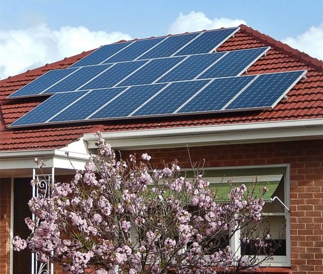 Australia, rooftop solar, solar panels, blossoms, South Australia, home