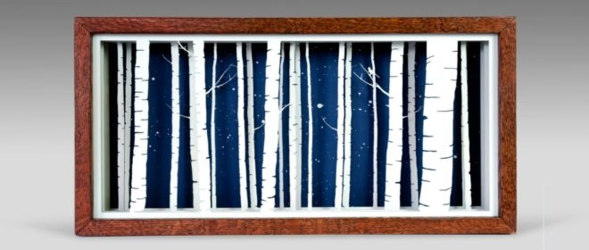 Jason Pancoast, Shadowfox Design shadowbox art, wooden art, wood art, wooden shadowbox, wood sculptures, wood artwork, laser-cut wood, laser-cut wood art, nature-inspired artwork, paper art, oregon artists,