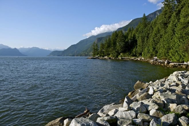 British Columbia, Canada, Vancouver, lake, nature, trees, mountains