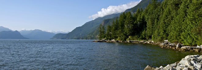 British Columbia, Canada, Vancouver, lake, nature, trees, mountains