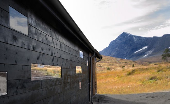 Cabin at Troll’s Peak, cabin, Norway, Rever & Drage Architects, green roof, timber frame, timber cladding, traditional building techniques, polycarbonate panels