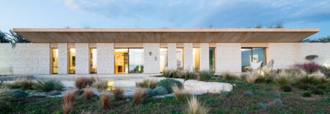 Case ECS by Giuseppe Gurrieri Studio, Casa ECS in Sicily, Casa ECS, Giuseppe Gurrieri Studio ecofriendly architecture, dry stone retaining walls, green-roofed Sicily architecture, sustainable architecture in Sicily