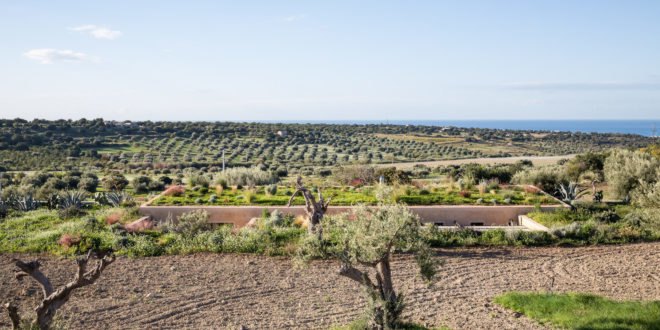 Case ECS by Giuseppe Gurrieri Studio, Casa ECS in Sicily, Casa ECS, Giuseppe Gurrieri Studio ecofriendly architecture, dry stone retaining walls, green-roofed Sicily architecture, sustainable architecture in Sicily