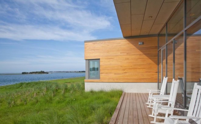 Dr. Orrin H. Pilkey Research Laboratory by GLUCK+, Collisional Commons, Duke University Marine Laboratory, Dr. Orrin H. Pilkey Research Laboratory, LEED Gold laboratory, LEED research facility, Pilkey lab in North Carolina