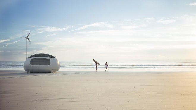 off-grid ecocapsule, ecocapsule microhome, ecocapsule, slovakian off-grid home, spheroid tiny home, spheroid microhome, egg-shaped microhome, solar and wind powered home, self-sufficient homes, smart homes, green homes