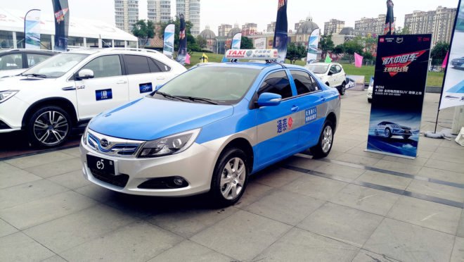 BYD, BYD e5, Bengbu, electric car, electric taxi, electric taxicab, taxicab