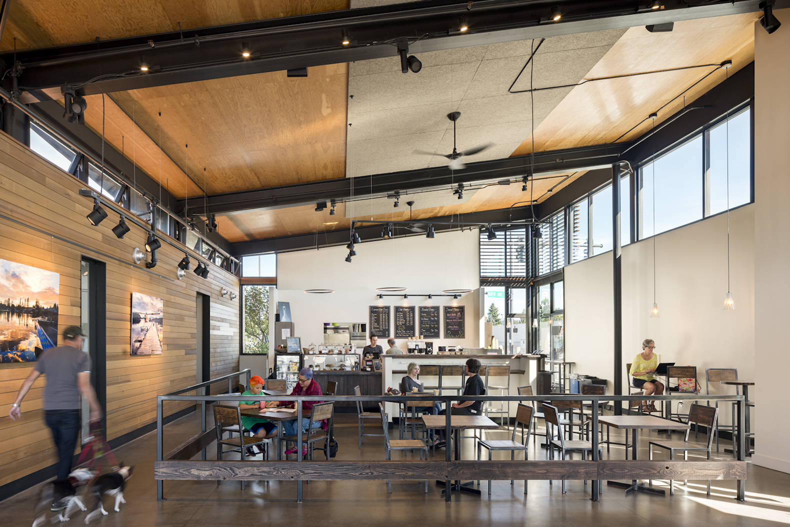 Hangar at Kenmore Town Square by Graham Baba Architects, Kenmore Town Square by Hewitt Landscape Architects, Hangar at Kenmore Town Square, Hangar 2030 Challenge, Kenmore Town Square,