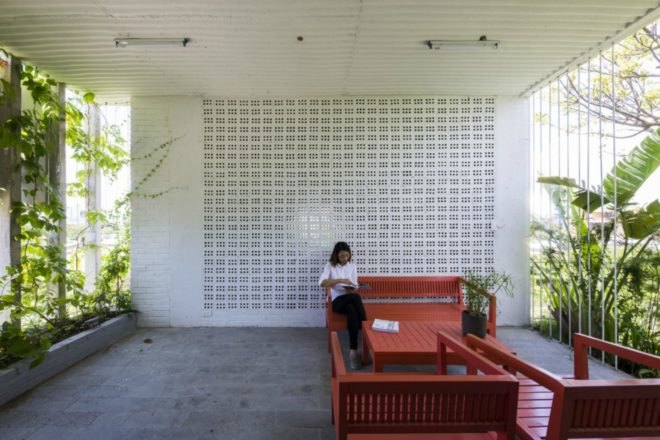 Ho Khue Architects, The Modern Village Office, green office, green office design, green office vietnam, office design, sustainable design, vietnam architecture, greenery in offices, vegetation in offices, office vegetation, green buildings, rooftop gardens,