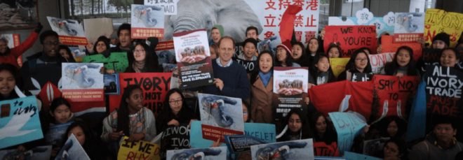 Hong Kong, protesters, Hong Kong protesters, ivory trade protesters, ivory protesters