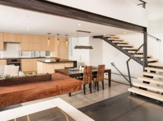 Houseboat H by Lanker Design LLC, Seattle sustainable houseboat, net zero houseboat, net zero floating home, LEED Platinum floating home, LEED Platinum houseboat, houseboat with floating islands,