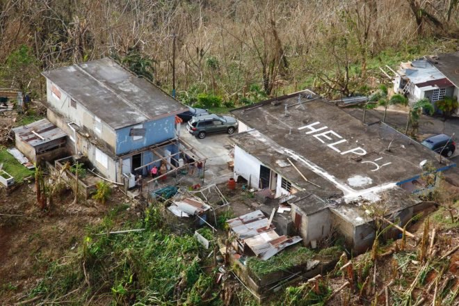 Hurricane Maria, Puerto Rico, natural disaster, destruction, help, ruin