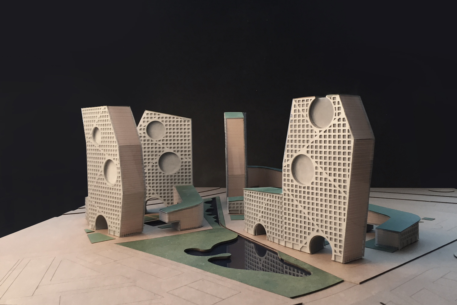 Parachute Hybrids by Steven Holl Architects and Art-group Kamen, Parachute Hybrids, Tushino mixed use development, Tushino design competition, rainwater recycling in mixed use developments, paratrooper airfield redevelopment, Steven Holl and Art-group Kamen