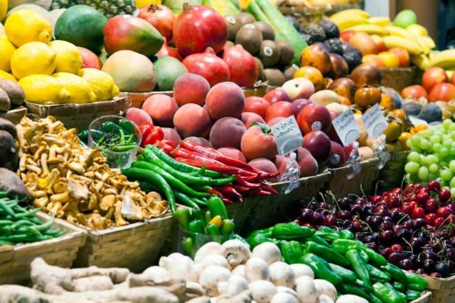Produce, fruit, vegetables, food, market, eco-friendly
