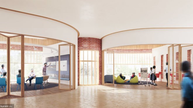 Riverbend School, Kurani, Riverbend School by Kurani, SPI Incubator, classrooms, learning, education