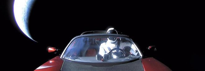 Tesla, Tesla Roadster, Roadster, Starman, outer space, space