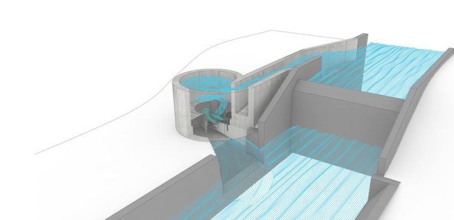 Turbulent, vortex turbine, whirlpool turbine, technology, turbine, hydropower, clean energy