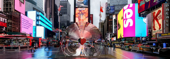 Formlabs, Marcelo Coelho, Aranda Lasch, Times Square Alliance, New York City, Valentines New York City, Valentines Heart, Valentines Times Square, Valentine Heart Time Square, Times Square heart,