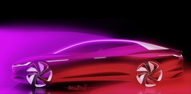 volkswagen, vw, volkswagen I.D. Vizzion concept, I.D. Vizzion Concept, 2018 Geneva Motor Show, Geneva Motor Show, electric car, green car, green transportation, lithium ion battery, electric motor