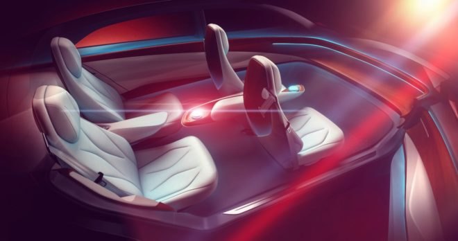 volkswagen, vw, volkswagen I.D. Vizzion concept, I.D. Vizzion Concept, 2018 Geneva Motor Show, Geneva Motor Show, electric car, green car, green transportation, lithium ion battery, electric motor