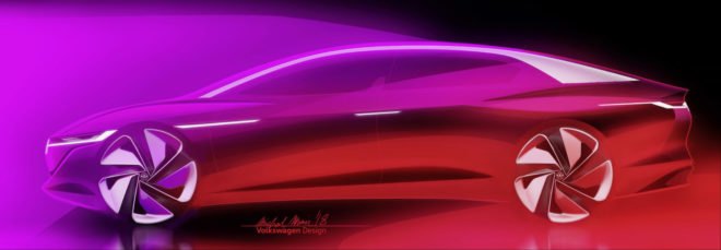 volkswagen, vw, volkswagen I.D. Vizzion concept, I.D. Vizzion Concept, 2018 Geneva Motor Show, Geneva Motor Show, electric car, green car, green transportation, lithium ion battery, electric motor