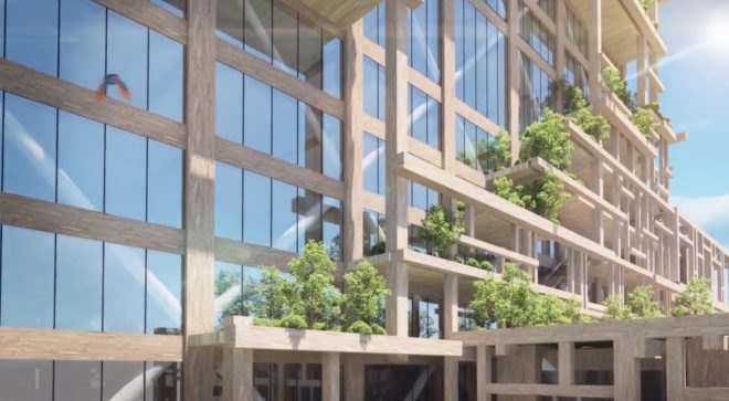W350 Project by Sumitomo Forestry, timber architecture, W350 Tokyo, W350 skyscraper, W350 Japan, Japan timber architecture, Japanese timber high-rise, tallest timber building, timber and steel skyscraper,