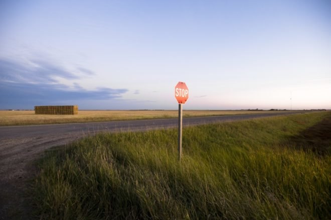 rural roads, rural streets, rural intersection, grid rural roads