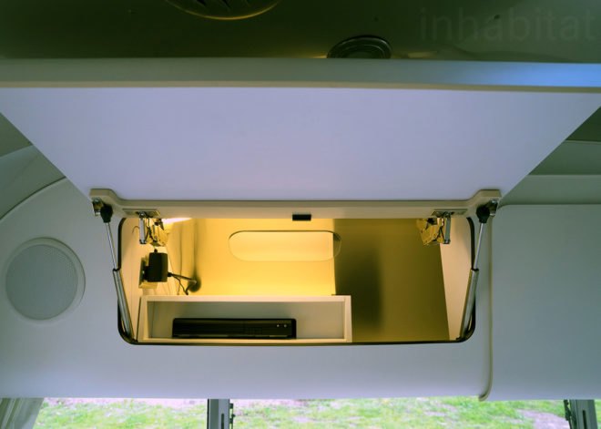 Airstream storage, Airstream Globetrotter, camper, 2018 Airstream Globetrotter, airstream interior, small space living, tiny house, tiny home, mobile home, travel trailer, trailer home, trailer house