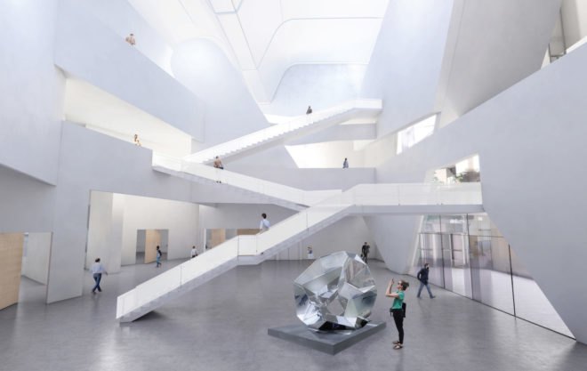 Chateau d’Angers inspired architecture, Angers Collectors Museum by Steven Holl Architects, Angers Collectors Museum, Angers Collectors Museum hotel, cultural center in Angers, cultural buildings Angers, Steven Holl Architects museum