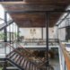 An’garden Café, coffee shop, handing plants, Ha Noi, Vietnam, cement, mezzanine, natural light, indoor pond, green interior, green architecture, industrial architecture