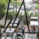 An’garden Café, coffee shop, handing plants, Ha Noi, Vietnam, cement, mezzanine, natural light, indoor pond, green interior, green architecture, industrial architecture