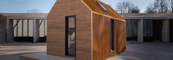 Artist Bothy prefab, Artist Bothy by Bobby Niven and Iain MacLeod, Artist Bothy Scotland, prefab Scottish cabin, artist residency prefab hut, artist residency Scottish Highlands, Highlands prefab architecture, Bothy project, cross laminated timber cabin prefab,