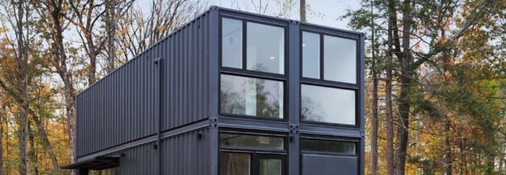 Bard College Media Lab by MB Architecture, Bard College Media Lab, Bard College Media Lab shipping containers, shipping container media lab, cargotecture on college campuses, cargotecture Bard College, cargotecture by MB Architecture,