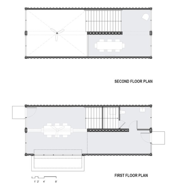 Bard College Media Lab by MB Architecture, Bard College Media Lab, Bard College Media Lab shipping containers, shipping container media lab, cargotecture on college campuses, cargotecture Bard College, cargotecture by MB Architecture,