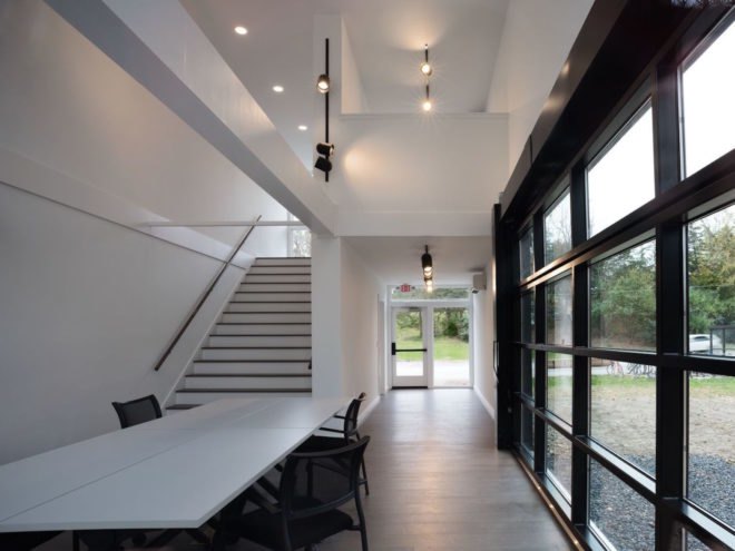 Bard College Media Lab by MB Architecture, Bard College Media Lab, Bard College Media Lab shipping containers, shipping container media lab, cargotecture on college campuses, cargotecture Bard College, cargotecture by MB Architecture,