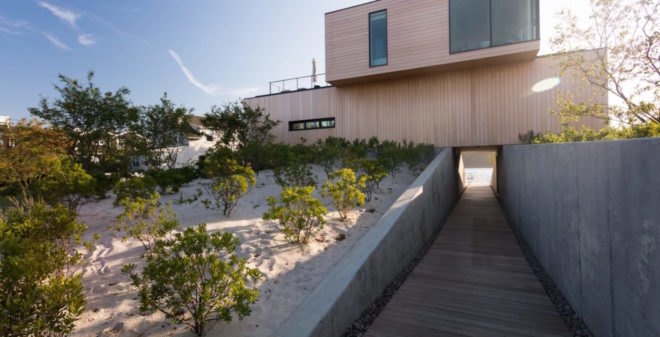 Beach House by Raad Studio, Beach House artificial dunes, artificial dunes residential project, artificial dunes stormwater protection, New Jersey artificial dunes, New Jersey Beach House by Raad Studio, Sea Bright modern architecture, Sea Bright stormwater defense
