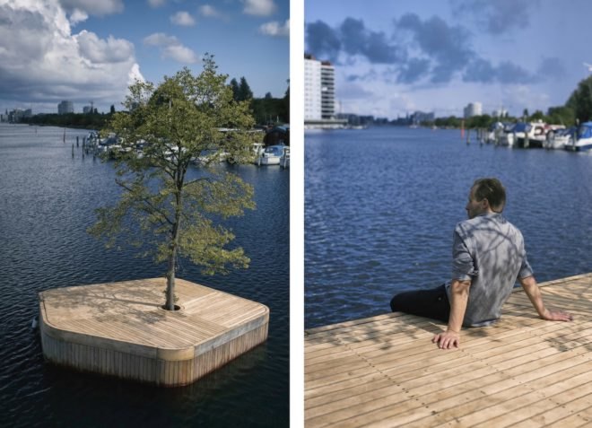 parkipelago Copenhagen, CPH-Ø1 Copenhagen, floating islands Copenhagen, floating artificial islands public space, parkipelago architecture, CPH-Ø1 by Marshall Blecher and Magnus Maarbjerg, Copenhagen Islands project