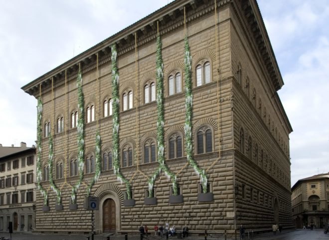 Carsten Höller, the Florence Experiment, giant slide installation, plant art, art installation italy, art installation florence, artist who uses slides, german artists, slide art, interactive art, relationship between art and humans, research art, contemporary artists, contemporary art, art and science, Carsten Holler latest exhibition, plant research, are plants affected by human emotions, plant experiments