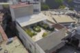 Case Verne by Zeller & Moye, native rooftop garden in Mexico City, Casa Verne Mexico City, renovated Art Deco townhouse, Mexico City townhouse renovation, cut marble pebble flooring, rooftop oasis in Mexico City