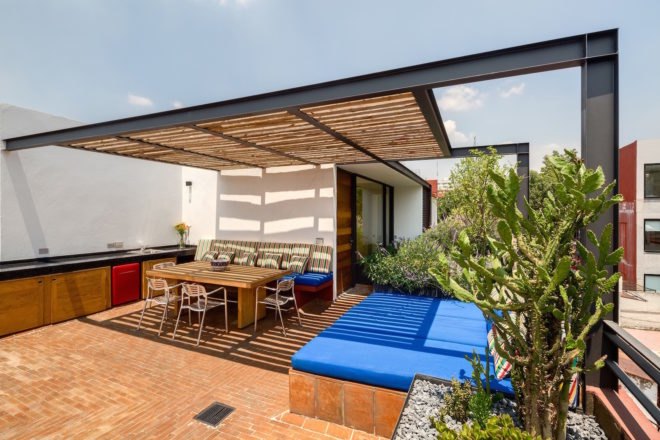 Cuernavaca House by Tapia McMahon, Mexico City Cuernavaca House, brownfield architecture in Mexico City, Cuernavaca House RIBA International Prize, ash central staircase, contemporary sustainable Mexico City architecture,