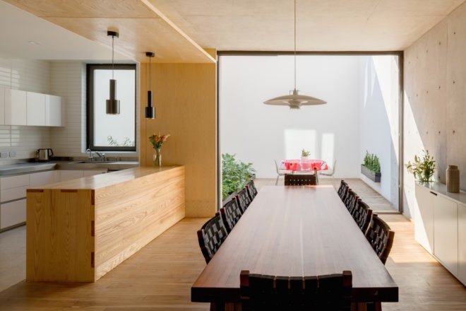 Cuernavaca House by Tapia McMahon, Mexico City Cuernavaca House, brownfield architecture in Mexico City, Cuernavaca House RIBA International Prize, ash central staircase, contemporary sustainable Mexico City architecture,