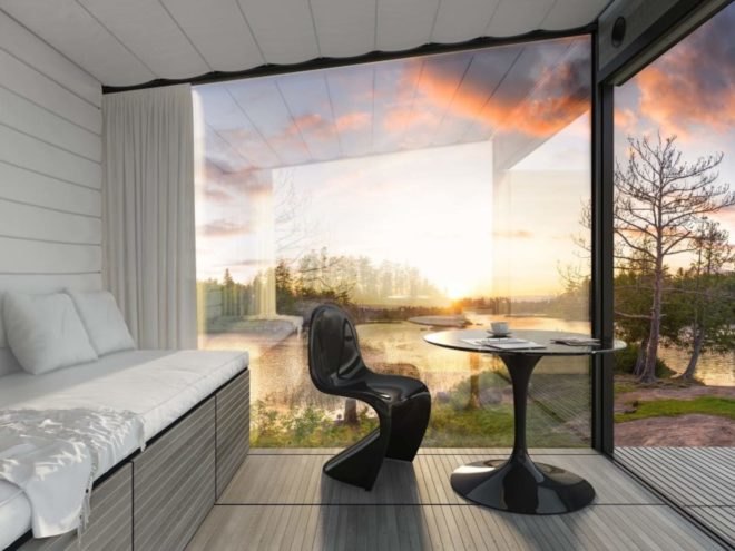Disappear Retreat by COULSON Architects, Disappear Retreats prefab, Disappear Retreats passive house, triple zero living architecture, off grid prefab architecture, off grid tiny house, solar powered tiny passive house, prefab housing by COULSON,